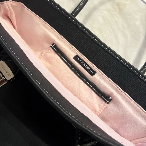 Victoria's Secret Black Tote with Silver Details - Picture 2 of 4